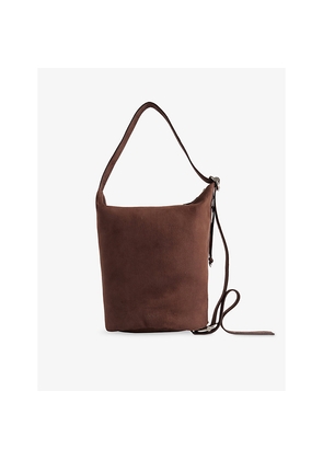 Womens Loewe Loop Bucket Medium Leather Shoulder Bag