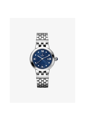 Mens Tudor Clair De Rose Stainless-Steel Automatic Watch 30mm