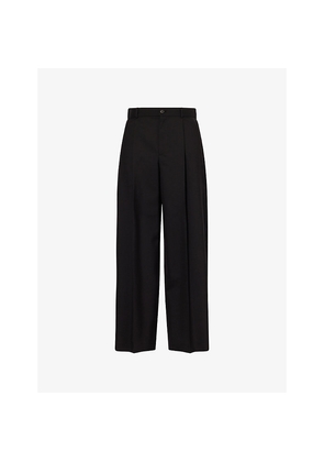 Mens The Row Thom Pressed-Pleat Wool Trousers
