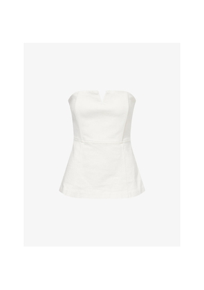 Womens Paige Fiana Strapless Stretch-Cotton Tube Top