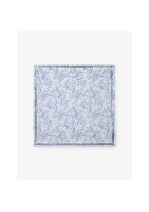 Womens Maje Floral-Print Wool-Blend Shawl