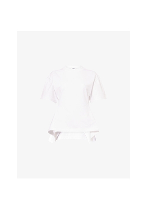 Womens Alaia Flared Panelled Cotton T-Shirt