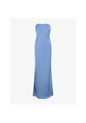 Womens Omnes Amdra Strapless Satin Maxi Dress
