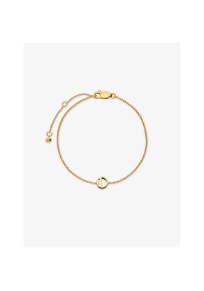 Womens Monica Vinader Initial O 18ct Yellow Gold Vermeil Bracelet