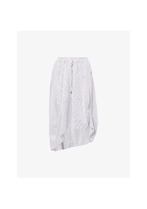 Womens Vivienne Westwood Aerodrome Asymmetric Cotton-Blend Midi Skirt