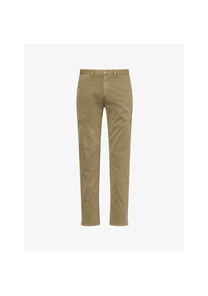 Mens Gant Slim-Leg Mid-Rise Cotton Trousers