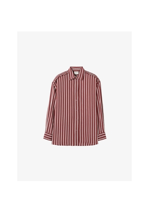 Womens Claudie Pierlot Striped Relaxed-Fit Woven Shirt
