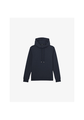 Mens Reiss Fabien Regular-Fit Stretch-Jersey Hoody