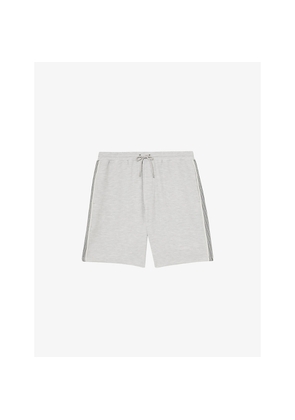 Mens Reiss Emilio Side-Tape Stretch Cotton-Jersey Shorts