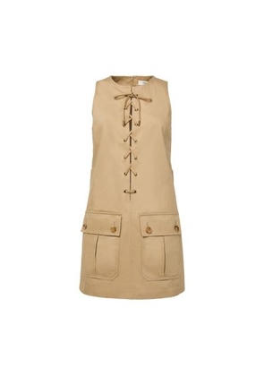 Short dress in cotton