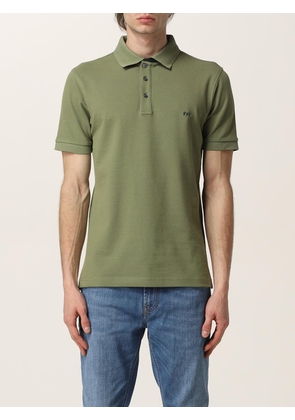 Fay stretch cotton polo shirt with logo