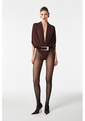 REVOLVE LOS ANGELES Grande Buckle Belt in Dark Brown - Brown. Size L (also in M, S).