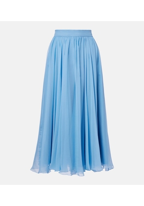 Dolce&Gabbana Silk chiffon midi skirt