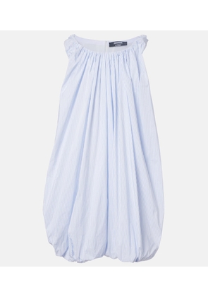 Jacquemus Lavande gathered striped midi dress