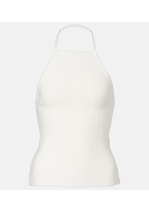 Jacquemus Tablier knitted halterneck top