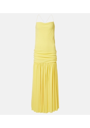 Jacquemus Abiha gathered jersey midi dress