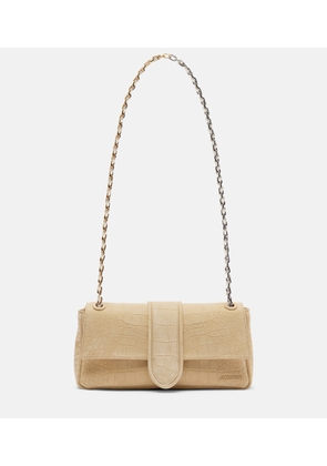 Jacquemus Bambino Chaine suede shoulder bag