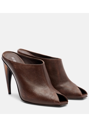 McQueen Leather mules