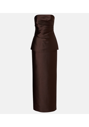Solace London Lucille satin gown