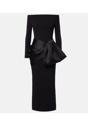 Solace London Rhianne satin-trimmed cocktail dress