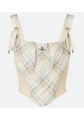 Vivienne Westwood Puppy tartan cotton-blend top