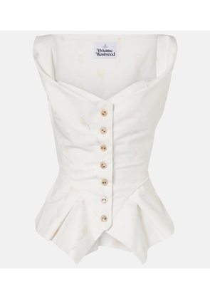 Vivienne Westwood Monday floral cotton-blend vest