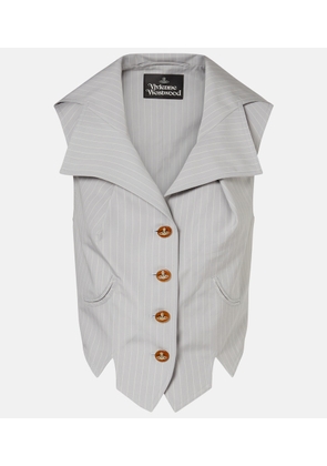 Vivienne Westwood Meryl pinstripe cotton waistcoat