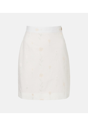 Vivienne Westwood Floral cotton-blend miniskirt