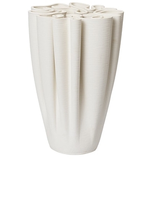 Ferm Living Large Dedali Vase in Off-White - Cream. Size all.