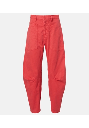 Nili Lotan Shon cotton barrel-leg pants