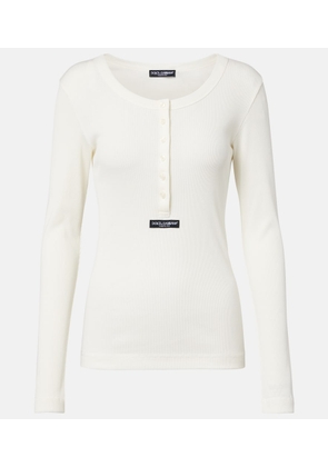 Dolce&Gabbana Ribbed cotton sweater