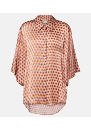 Dries Van Noten Polka-dot silk shirt