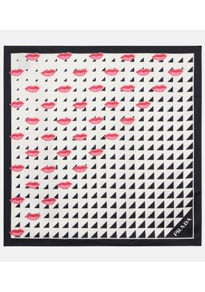 Prada Printed silk twill scarf