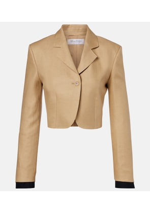 Max Mara Buono cropped linen blazer