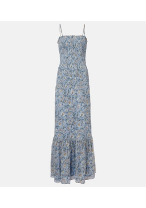 Veronica Beard Clem floral cotton and silk maxi dress