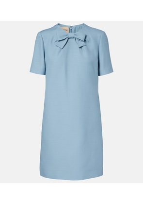 Valentino Crepe Couture bow-detail minidress