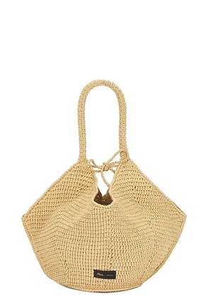 KHAITE Lotus Medium Bag in Natural - Ivory. Size all.