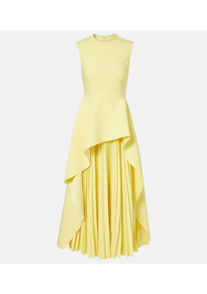 Solace London Severny draped pleated midi dress