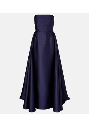 Solace London Strapless satin gown