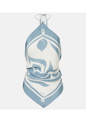 SIR Lilou halterneck silk top