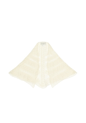 Karen Arcanjo Ella Scarf in Cream - Cream. Size all.