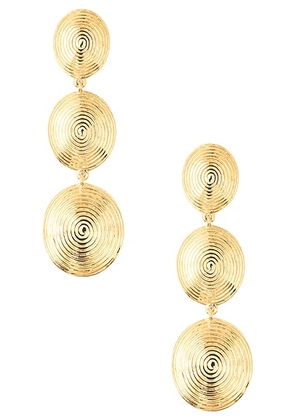 Lie Studio The Ruby Earrings in Gold - Metallic Gold, Metallic Silver. Size all.