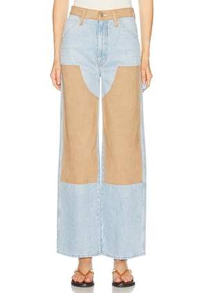 MOTHER The Bee's Knees Stud Finder Skimp Jeans in Few & Far Between - Blue. Size 23 (also in 24, 25, 26, 27, 28, 29, 30, 31, 32, 33, 34).