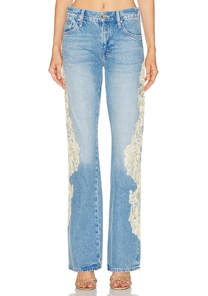 MOTHER The Chomp Heel Jeans in Wish Bone - Blue. Size 23 (also in 24, 26, 27, 28, 29, 30, 31, 32, 33, 34).