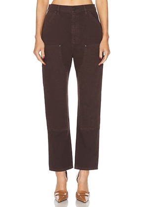 RENGGLI Slim Work Straight Leg Jeans in Chocolate - Brown. Size 33 (also in ).