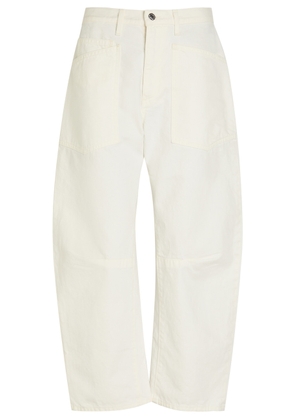 Nili Lotan Shon Barrel-leg Jeans - Cream - 25 (W25 / UK6 / XS)