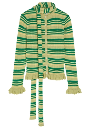 Damson Madder Anelis Cotton and Merino Wool-blend Cardigan - Multicoloured - 16 (UK16 / XL)