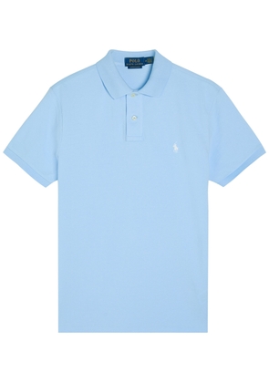 Polo Ralph Lauren Logo Cotton Polo Shirt - Light Blue - S