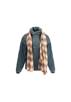 MARBELL Blue Cotton Denim Jacket - 0/XS