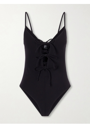 Lisa Marie Fernandez - Three Tie Swimsuit - Black - 1,2,3,4